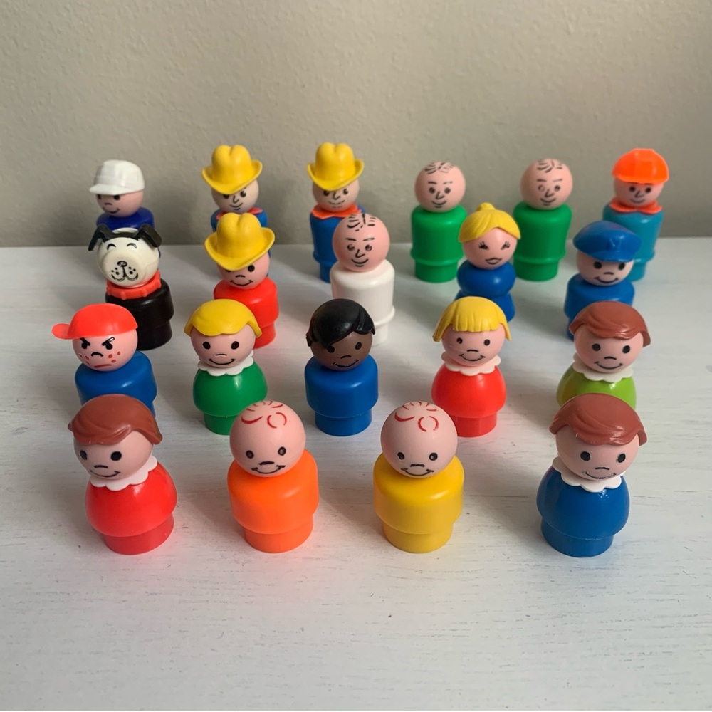 Vintage Fisher-Price Little People Bundle of 20 Figures